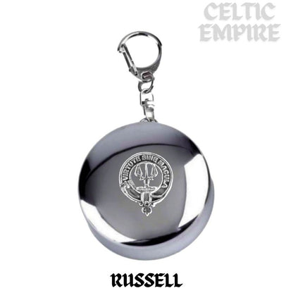 Russell Scottish Family Clan Crest Folding Cup Key Chain