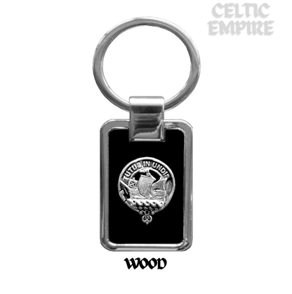 Wood Family Clan Stainless Steel Key Ring
