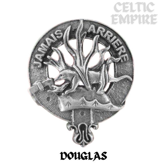 Douglas Family Clan Crest Scottish Pewter Cap Badge