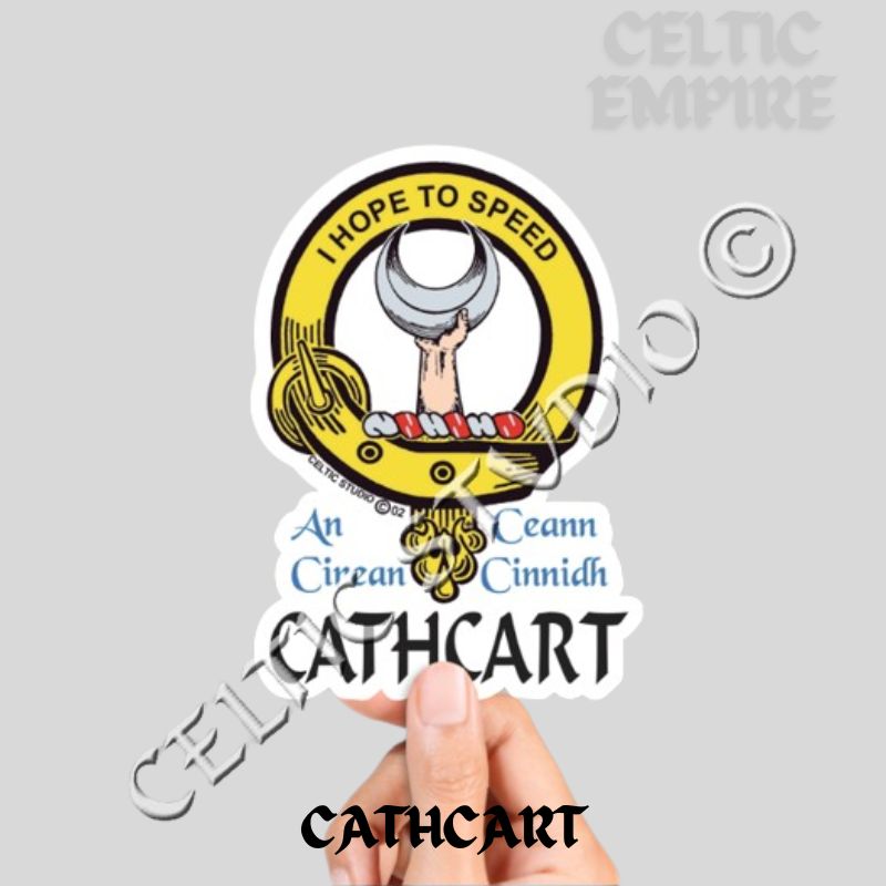 Cathcart Family Clan Crest Decal | Custom Scottish Heritage Car & Laptop Stickers