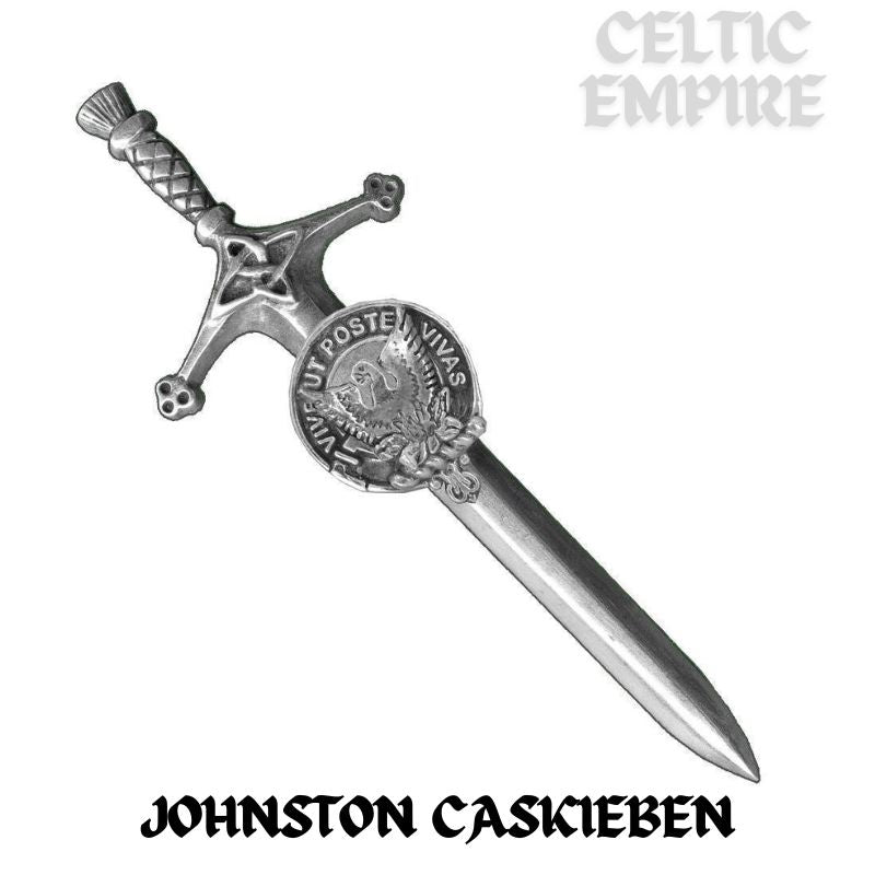 Johnston (Caskieben) Family Clan Crest Kilt Pin, Scottish Pin