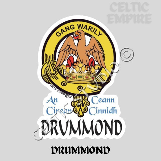 Drummond Family Clan Crest Decal | Custom Scottish Heritage Car & Laptop Stickers