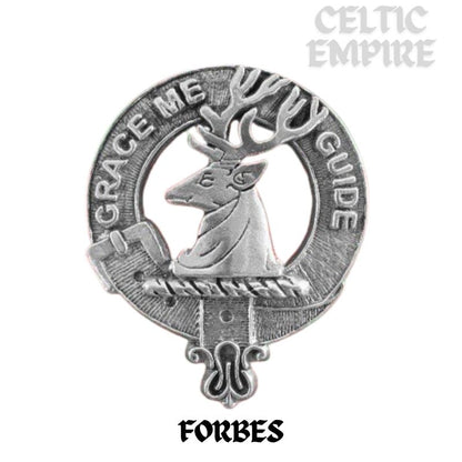 Forbes Family Clan Crest Scottish Pewter Cap Badge