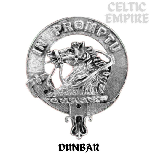 Dunbar Family Clan Crest Scottish Pewter Cap Badge