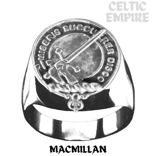 MacMillan Scottish Family Clan Crest Ring Sterling Silver and Karat Gold