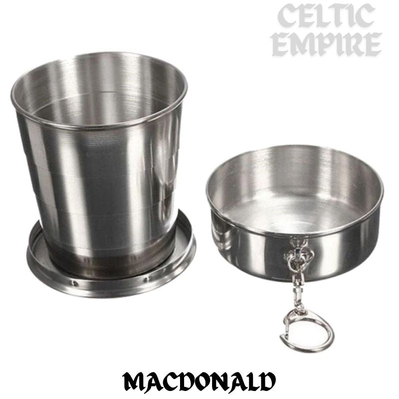 MacDonald (Donald) Scottish Family Clan Crest Folding Cup Key Chain