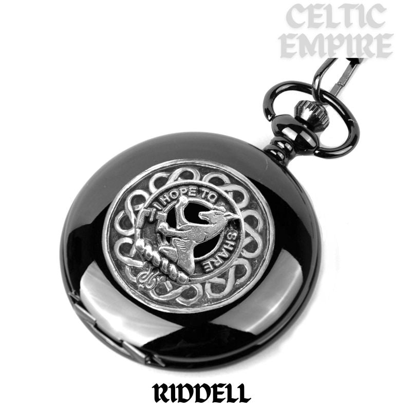 Riddell Scottish Family Clan Crest Pocket Watch