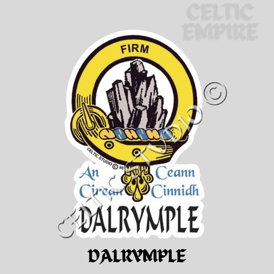 Dalrymple Family Clan Crest Decal | Custom Scottish Heritage Car & Laptop Stickers