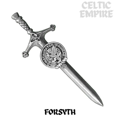 Forsyth Family Clan Crest Kilt Pin, Scottish Pin