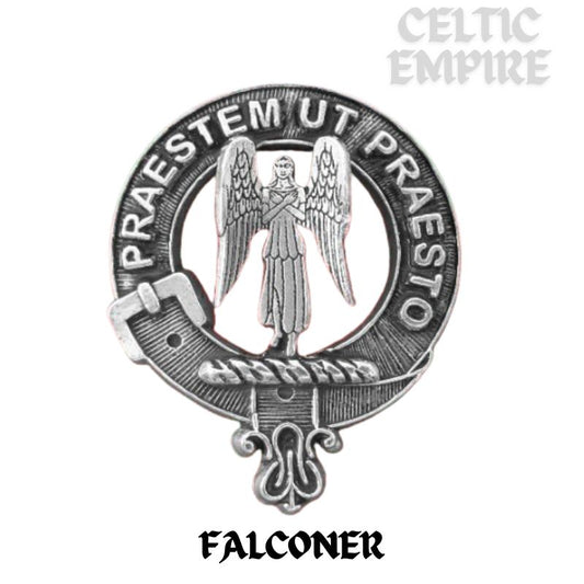 Falconer Family Clan Crest Scottish Cap Badge