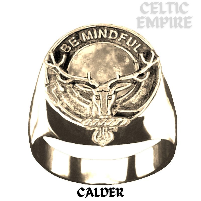 Calder Scottish Family Clan Crest Ring