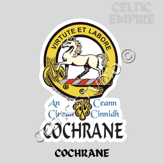 Cochrane Family Clan Crest Decal | Custom Scottish Heritage Car & Laptop Stickers