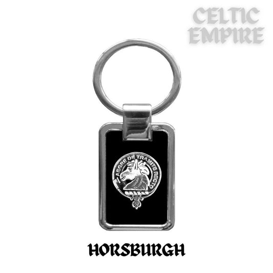 Horsburgh Family Clan Black Stainless Key Ring