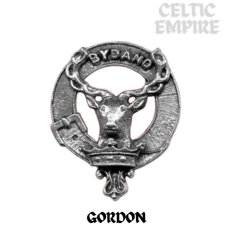 Gordon Family Clan Crest Scottish Pewter Cap Badge