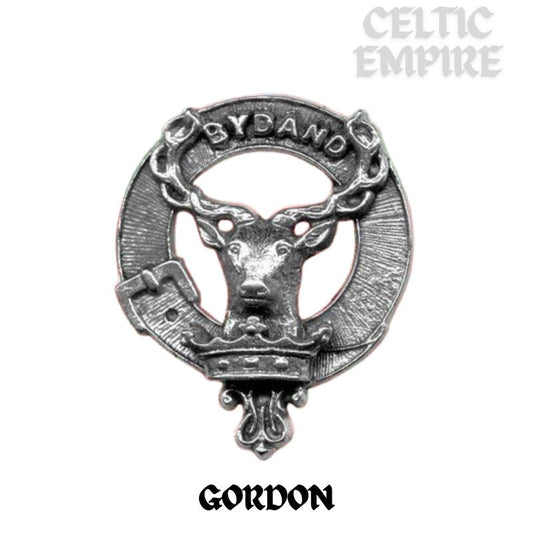 Gordon Family Clan Crest Scottish Pewter Cap Badge