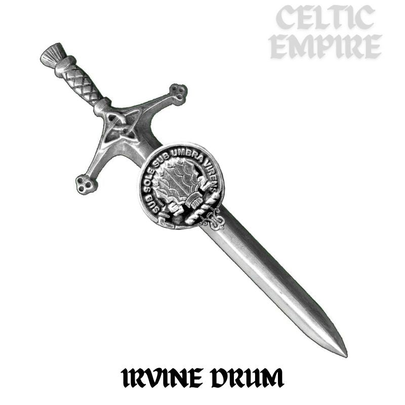 Irvine (Drum) Family Clan Crest Kilt Pin, Scottish Pin