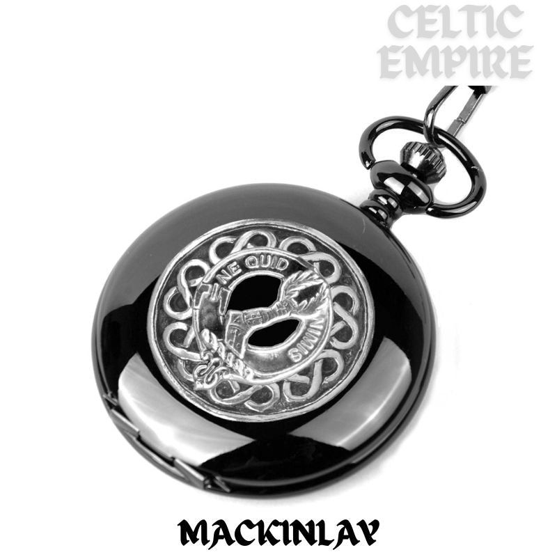 MacKinlay Scottish Family Clan Crest Pocket Watch