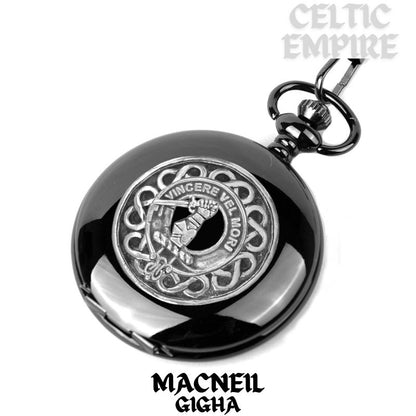 MacNeil Gigha Scottish Family Clan Crest Pocket Watch