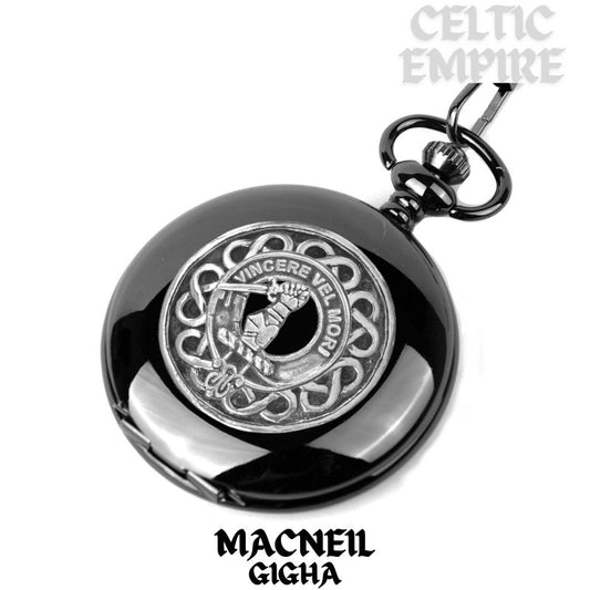 MacNeil Gigha Scottish Family Clan Crest Pocket Watch