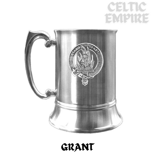 Grant Scottish Family Clan Crest Badge Tankard