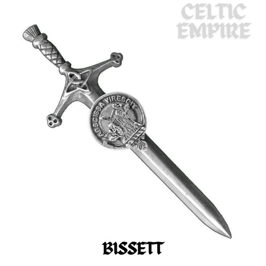 Bisset Family Clan Crest Kilt Pin, Scottish Pin