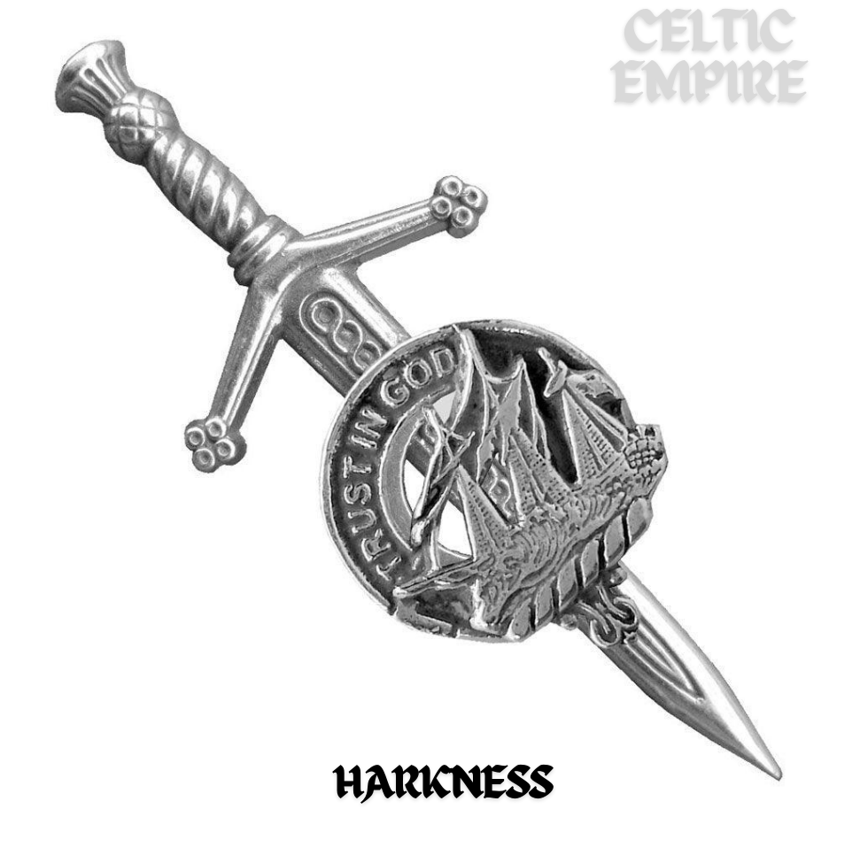 Harkness Scottish Small Family Clan Kilt Pin