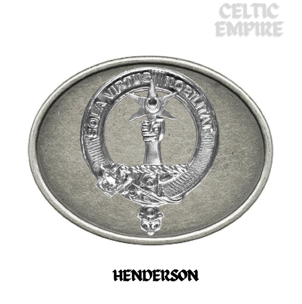 Henderson Family Clan Crest Regular Buckle