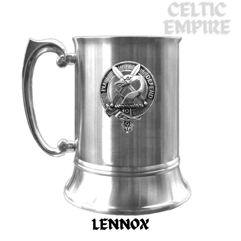 Lennox Scottish Family Clan Crest Badge Tankard