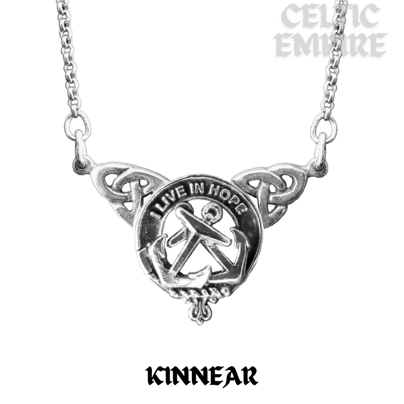 Kinnear Family Clan Crest Double Drop Pendant