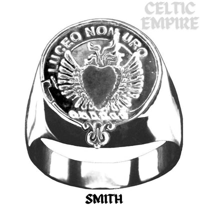 Smith Family Clan Crest Ring Sterling Silver and Karat Gold