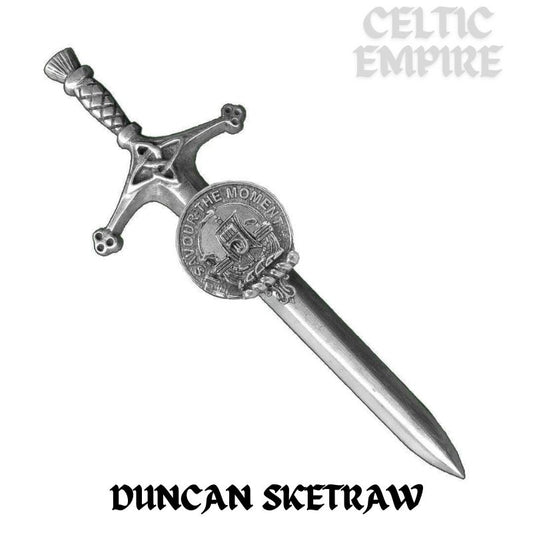 Duncan Sketraw Family Clan Crest Kilt Pin, Scottish Pin