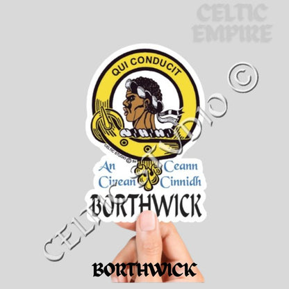 Borthwick Family Clan Crest Decal | Custom Scottish Heritage Car & Laptop Stickers