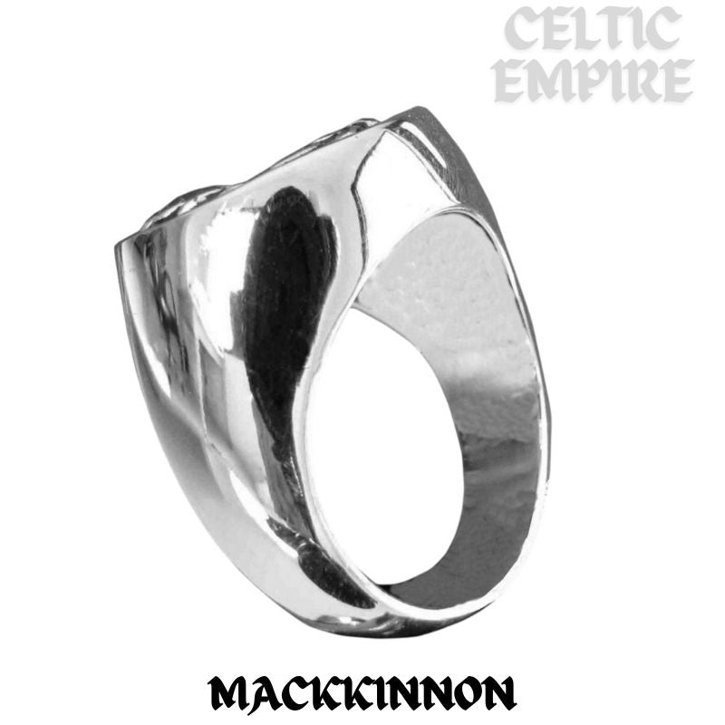 MacKinnon Scottish Family Clan Crest Ring Sterling Silver and Karat Gold