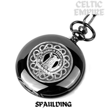 Spaulding Scottish Family Clan Crest Pocket Watch