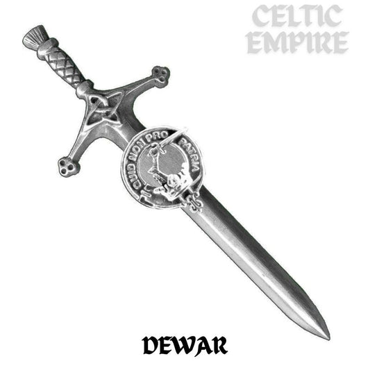Dewar Family Clan Crest Kilt Pin, Scottish Pin