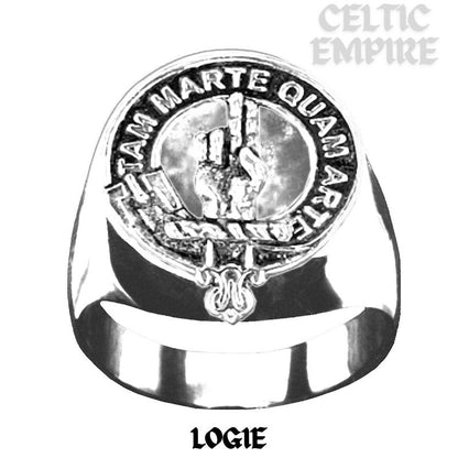 Logie Scottish Family Clan Crest Ring GC100