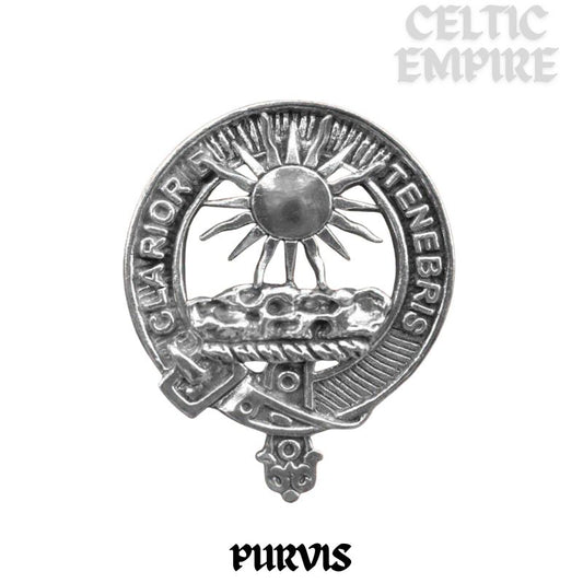 Purves Family Clan Stainless Steel Key Ring