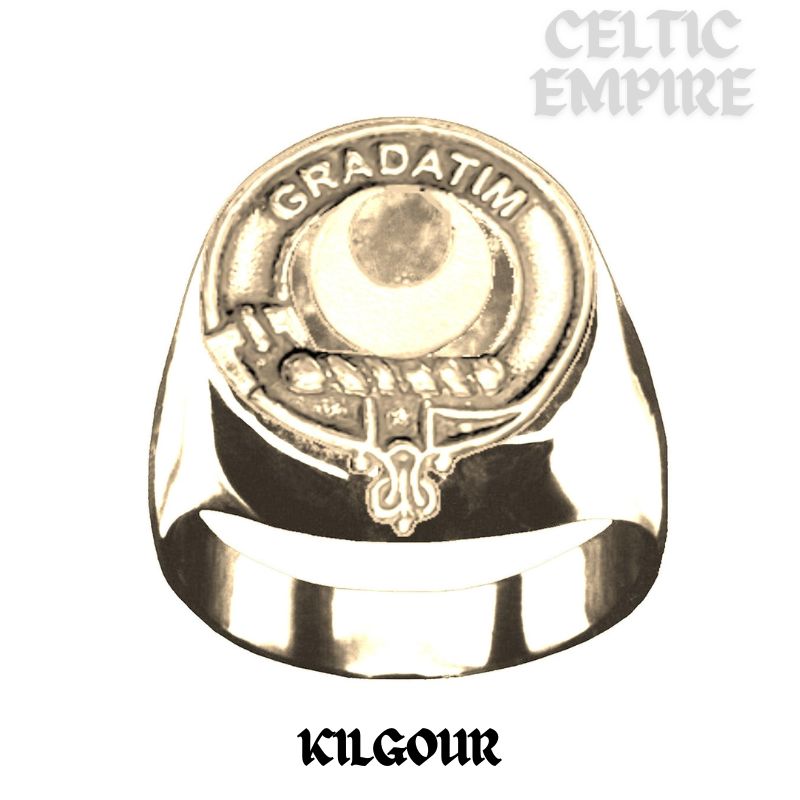 Kilgour Scottish Family Clan Crest Ring GC100