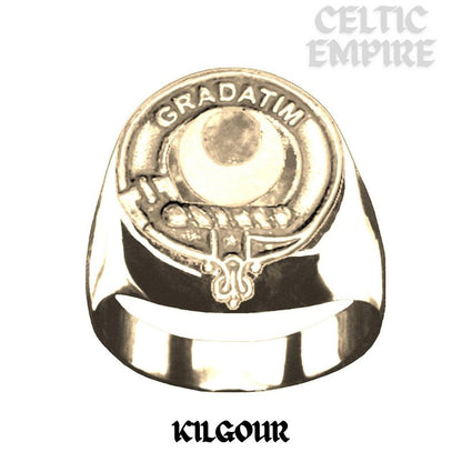 Kilgour Scottish Family Clan Crest Ring GC100