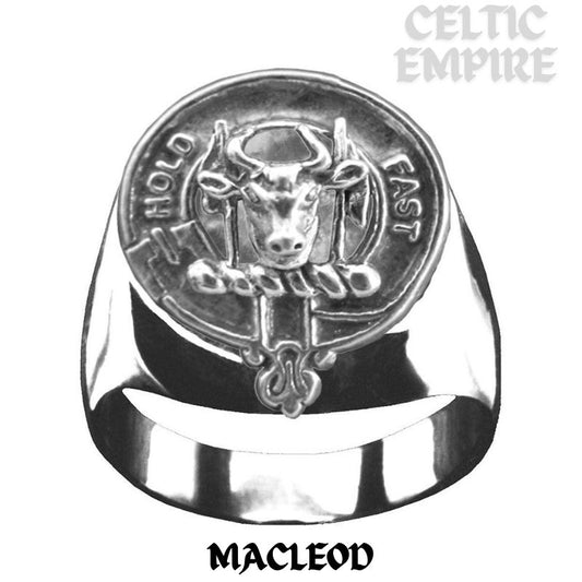 MacLeod (Harris) Scottish Family Clan Crest Ring Sterling Silver and Karat Gold