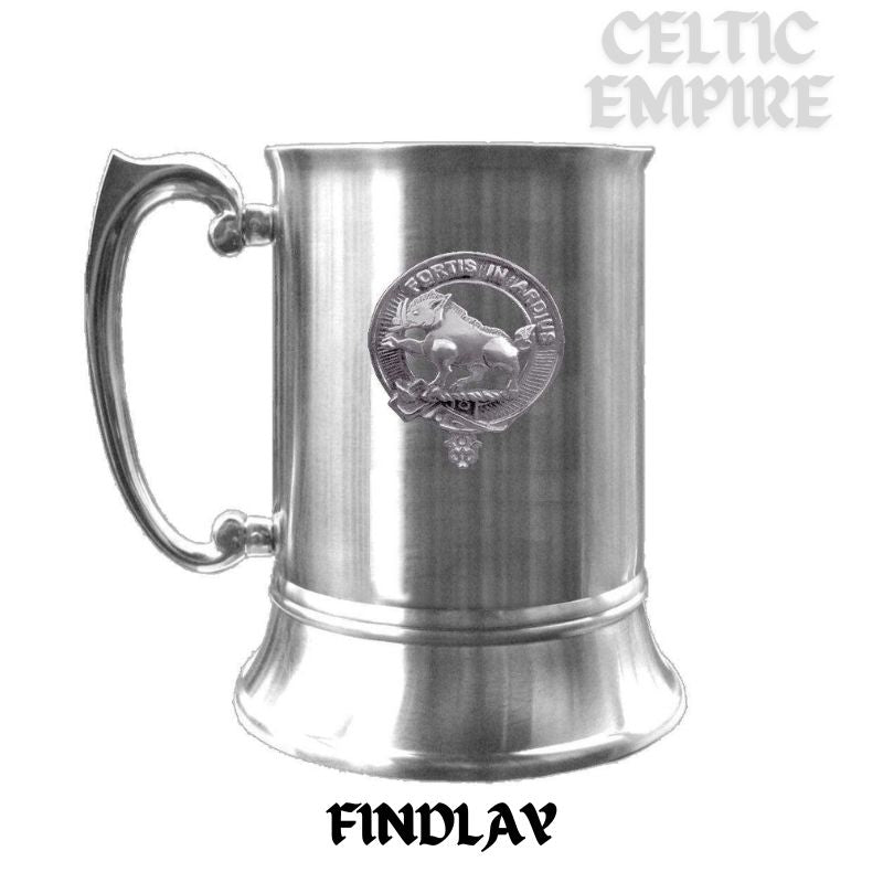 Findlay Scottish Family Clan Crest Badge Tankard