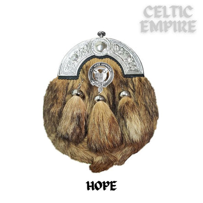 Hope Scottish Family Clan Crest Badge Dress Fur Sporran