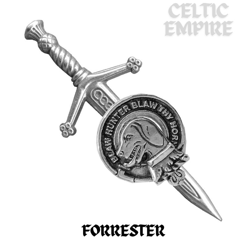 Forrester Scottish Family Small Family Clan Kilt Pin