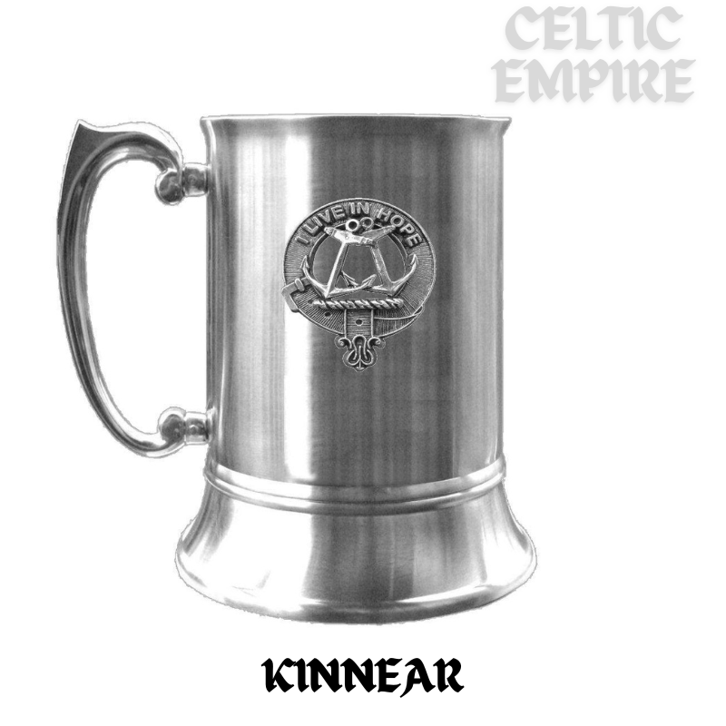 Kinnear Scottish Family Clan Crest Badge Tankard