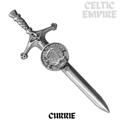 Currie Family Clan Crest Kilt Pin, Scottish Pin