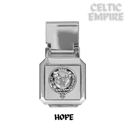 Hope Scottish Family Clan Crest Money Clip