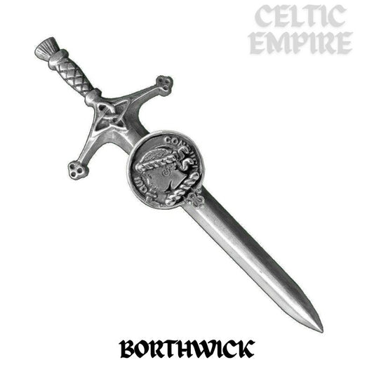 Borthwick Family Clan Crest Kilt Pin, Scottish Pin
