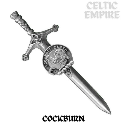 Cockburn Family Clan Crest Kilt Pin, Scottish Pin