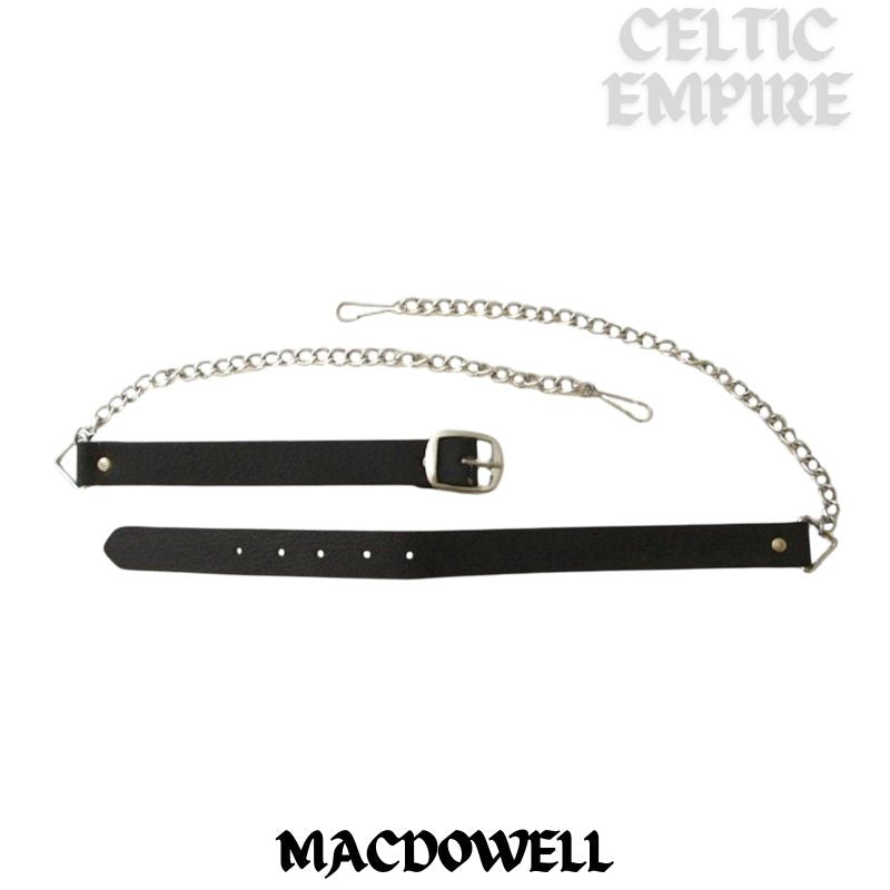 MacDowell Scottish Family Clan Badge Sporran, Leather