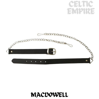 MacDowell Scottish Family Clan Badge Sporran, Leather